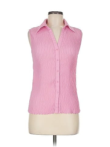 E.C. Designs Sleeveless Button-Down Shirt (view 1)