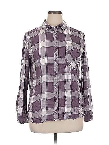 Cosmic Blue Love Long Sleeve Button-Down Shirt (view 1)
