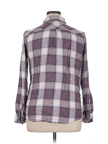Cosmic Blue Love Long Sleeve Button-Down Shirt (view 2)