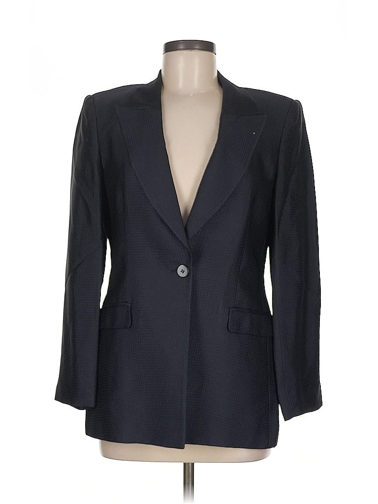 Armani Collezioni Black Blue Blazer Size M - photo 1