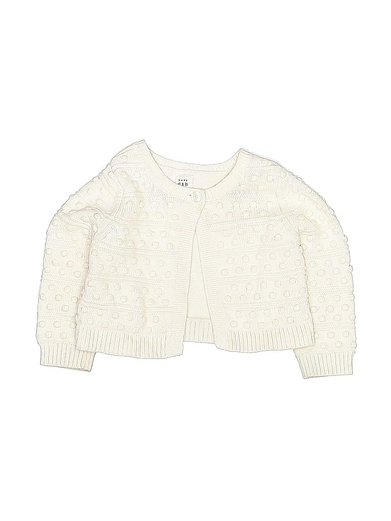 Baby Gap 100% Cotton Ivory Cardigan Size 18-24 mo - photo 1
