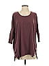 Garnet Hill Burgundy 3/4 Sleeve Top Size S - photo 1