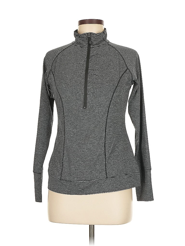 Pre-owned Soybu Long Sleeve Top Gray Turtleneck Tops