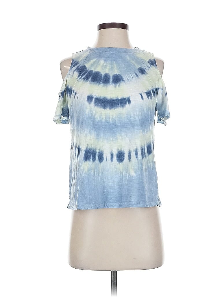 Pre-owned Vince Camuto Tank Top Blue Cold Shoulder Neckline Tops