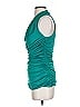 Express 100% Polyester Teal Sleeveless Blouse Size S - photo 5