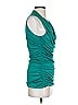 Express 100% Polyester Teal Sleeveless Blouse Size S - photo 4