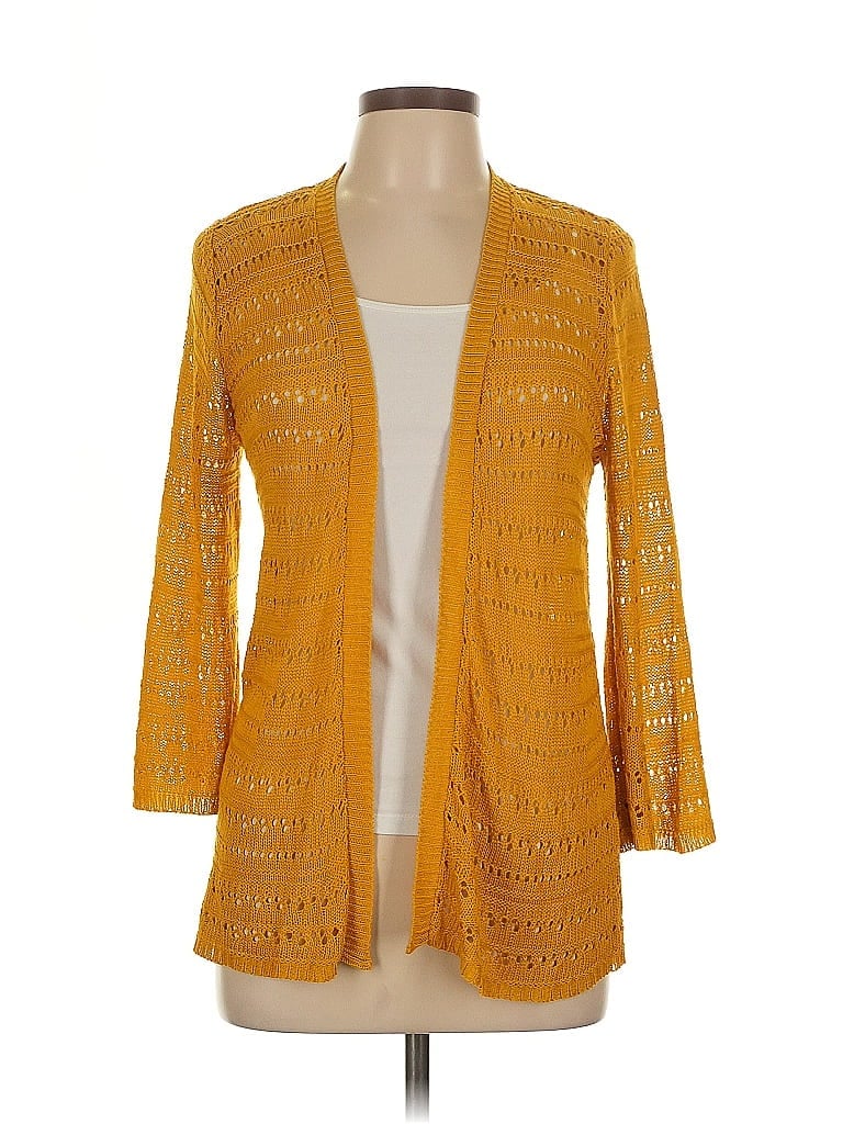 Joseph A. Yellow Cardigan Size L - photo 1