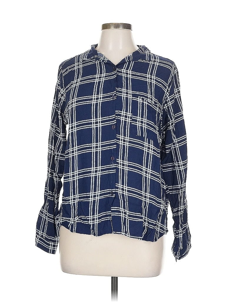 LUSH Pre-owned Long Sleeve Blouse In Blue
