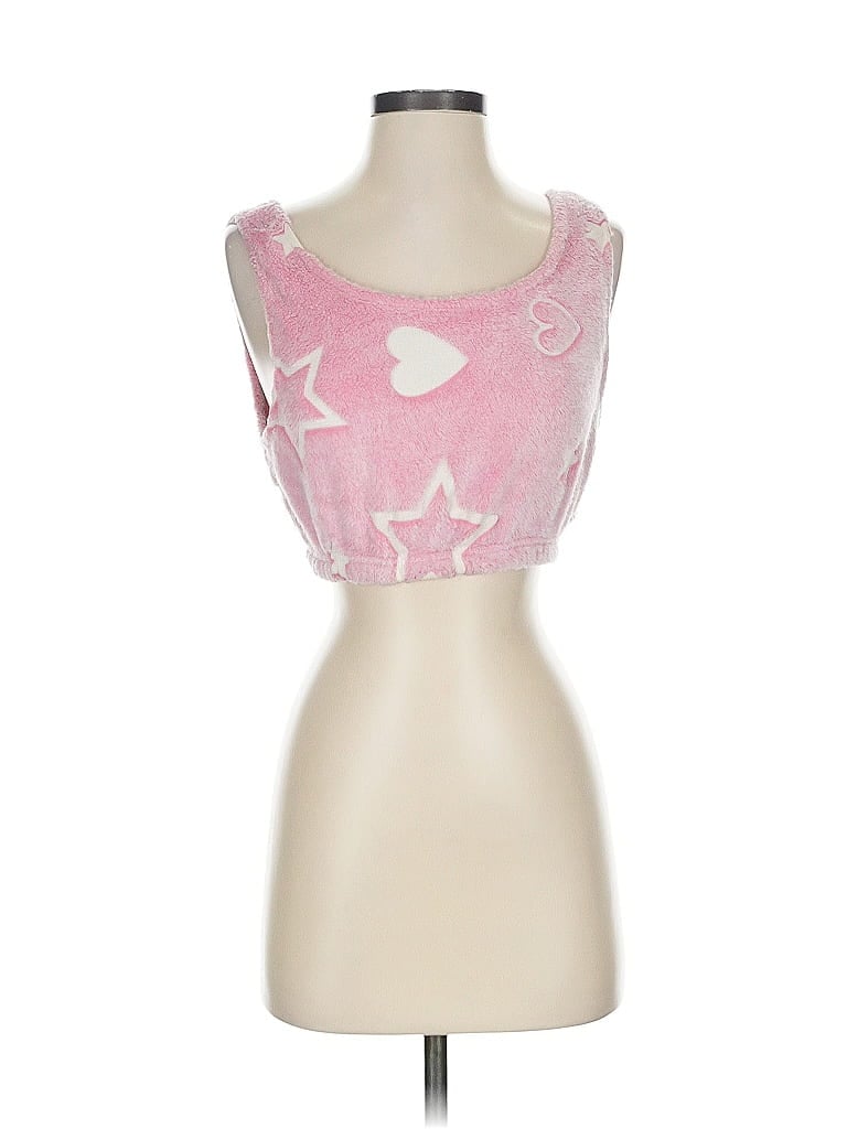 Pre-owned Unbranded Tank Top Pink Strapless Neckline Tops