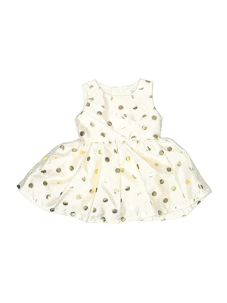 Just One You Made by Carter's 100% Polyester Stars Ivory Dress Size Newborn - photo 1