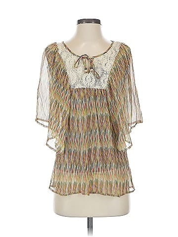 Ella Moss 3/4 Sleeve Silk Top (view 1)