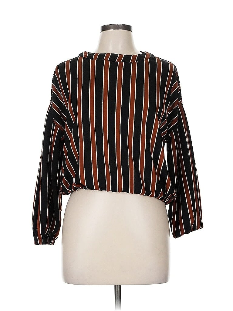 KNOT SISTERS Pre-owned 3/4 Sleeve Blouse In Black