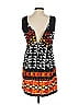 And 100% Polyester Graphic Black Casual Dress Size S - photo 2