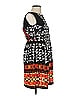 And 100% Polyester Graphic Black Casual Dress Size S - photo 4