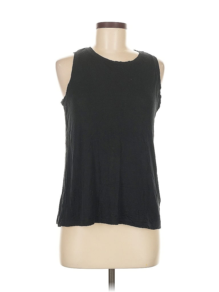 Pre-owned Halogen Sleeveless T-shirt In Black