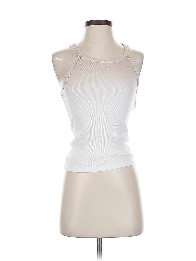 Aerie Tank Top White Halter Neckline Tops