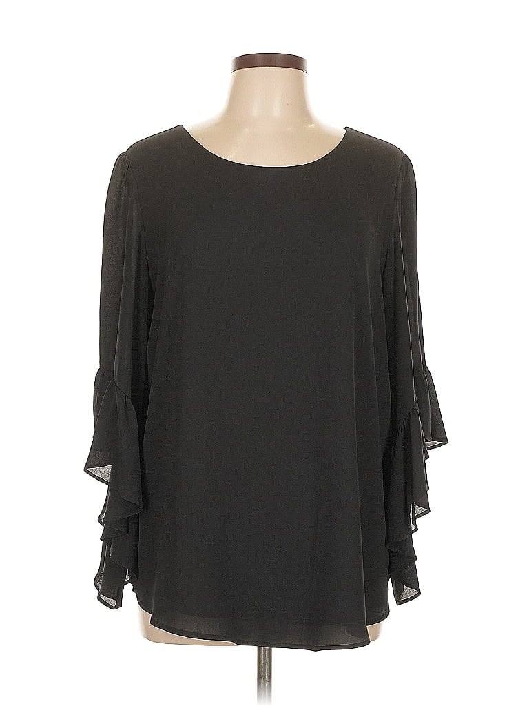 Joseph Ribkoff Black 3/4 Sleeve Blouse Size 12 - photo 1