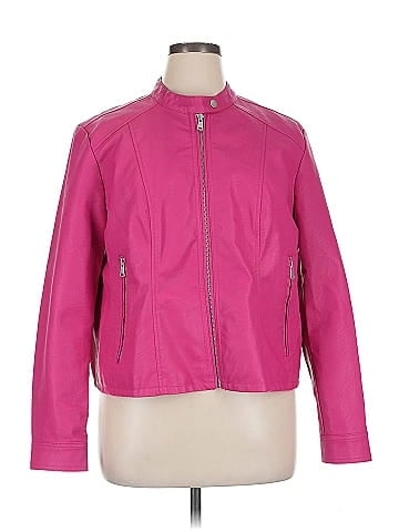 Baccini Faux Leather Jacket (view 1)