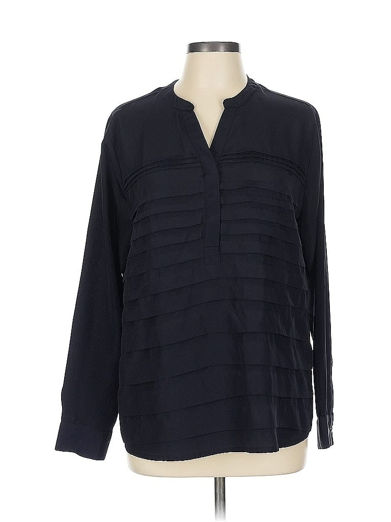 LARRY LEVINE Pre-owned Long Sleeve Blouse In Black