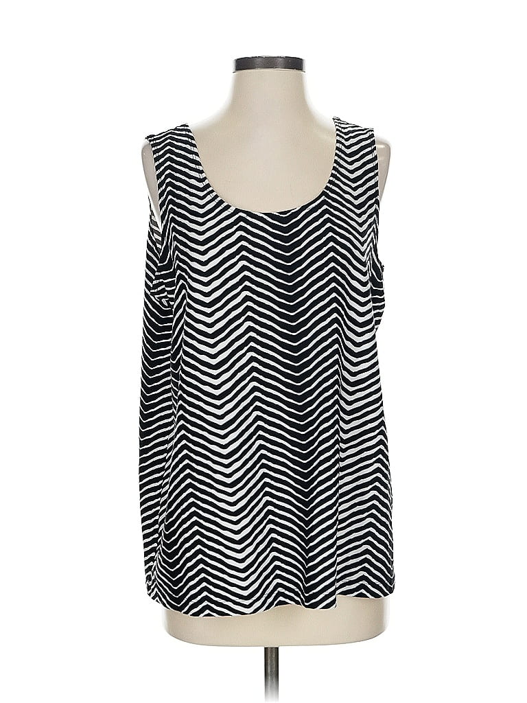 Pre-owned Chico's Tank Top Black Strapless Neckline Tops