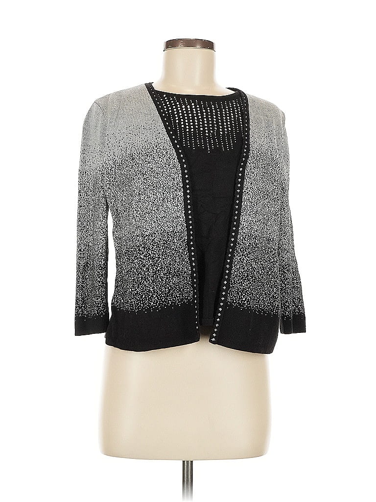 Click to view more detailed imagery on our partner's website Pre-owned Alfred Dunner Cardigan Sweater In Gray