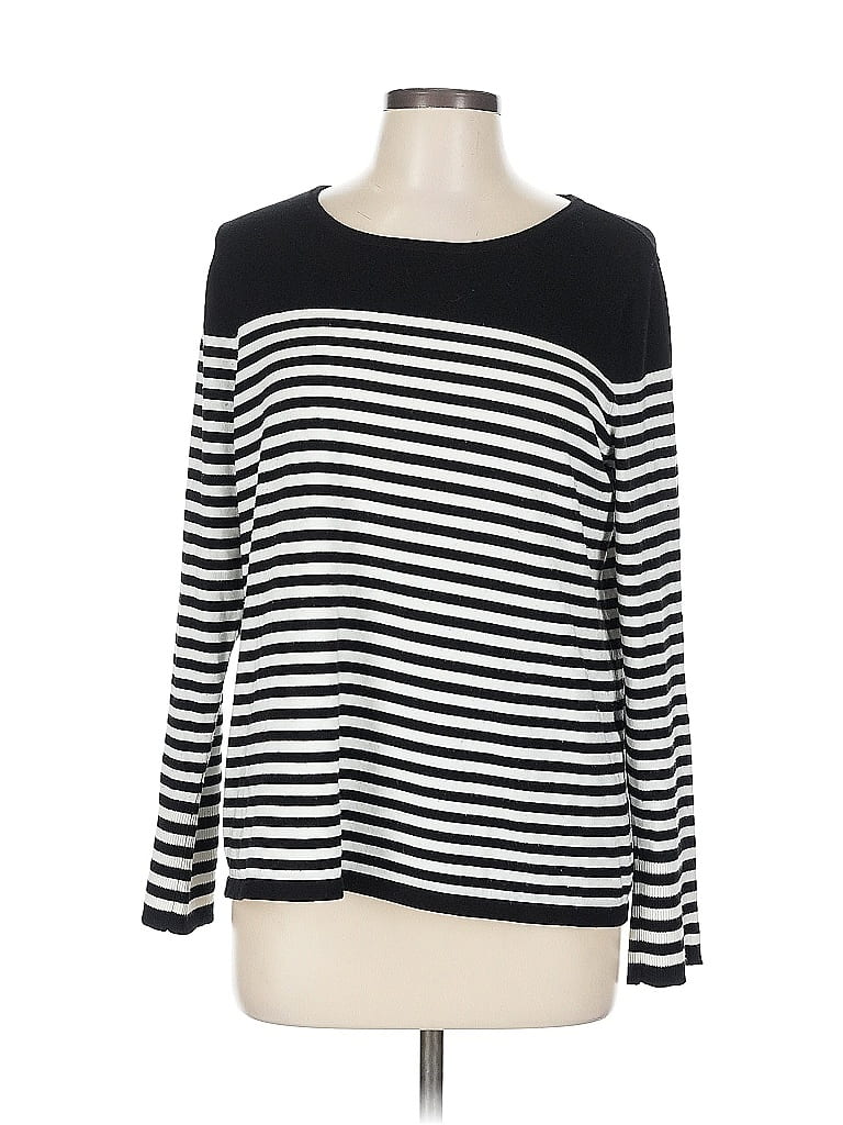 Pre-owned Chico's Pullover Sweater In Black