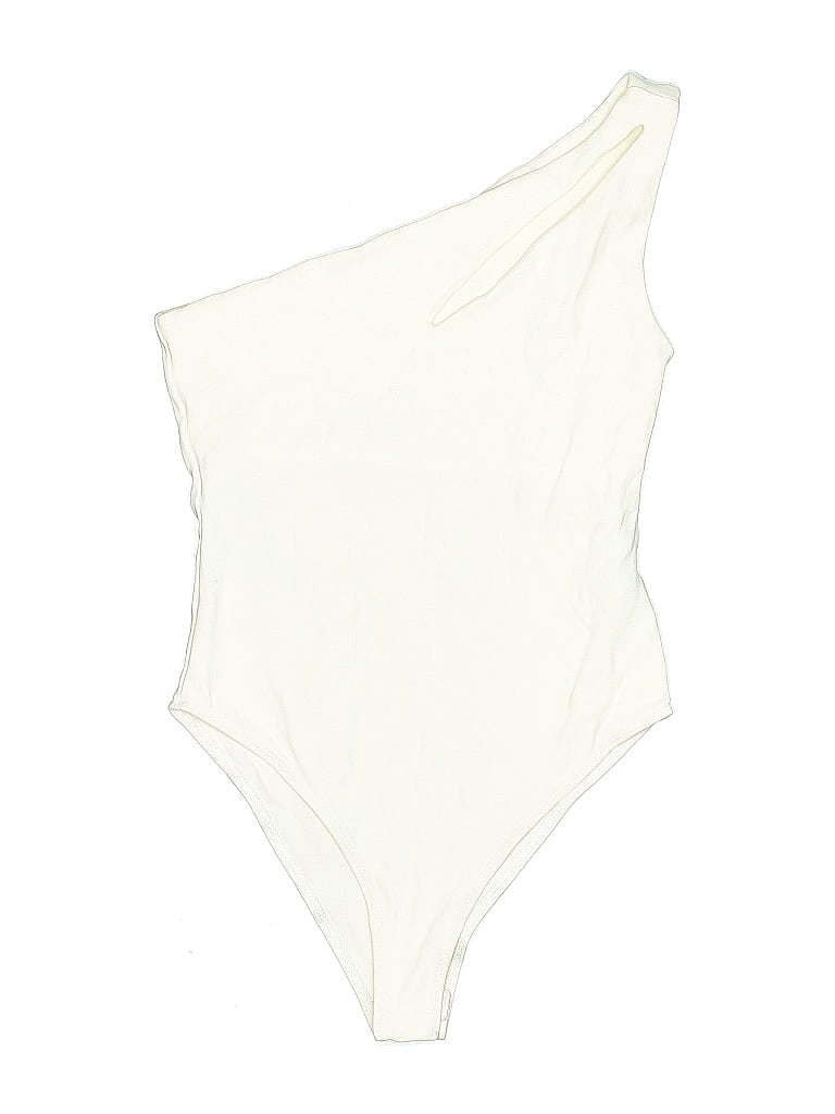 FOREVER 21 Pre-owned Bodysuit In White