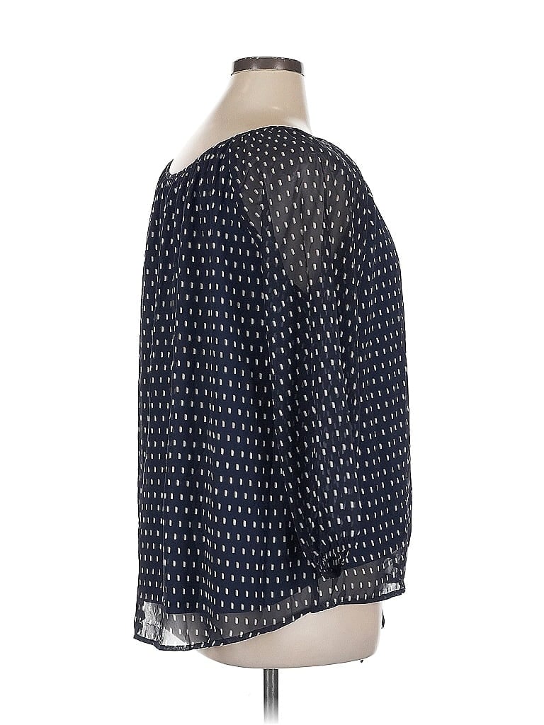 Pre-owned West K 3/4 Sleeve Blouse In Blue