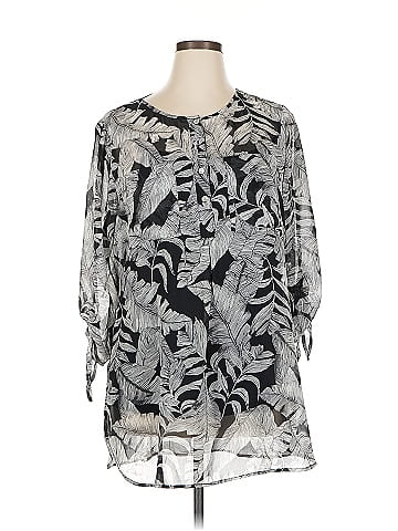 Roz & Ali 3/4 Sleeve Blouse (view 1)