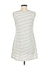 LOGO by Lori Goldstein Stripes White Casual Dress Size M - photo 2