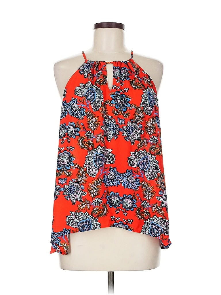 Click to view more detailed imagery on our partner's website Pre-owned Collective Concepts Sleeveless Blouse In Orange