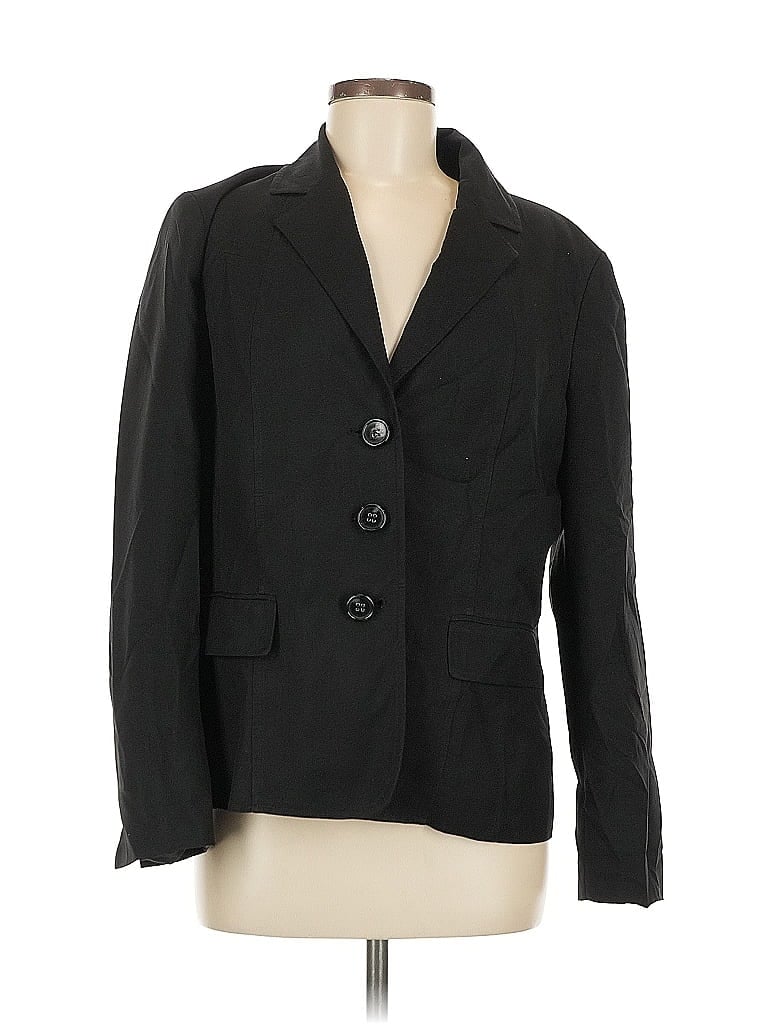 Le Suit 100% Polyester Black Blazer Size M (estimated) - photo 1