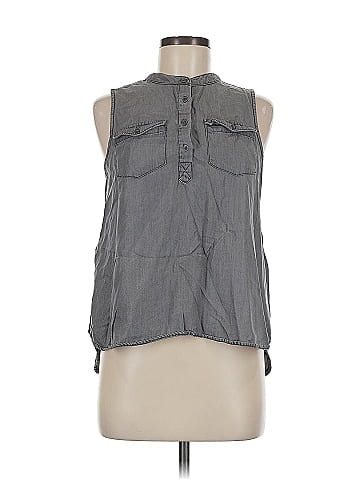 CALVIN KLEIN JEANS Sleeveless Button-Down Shirt (view 1)