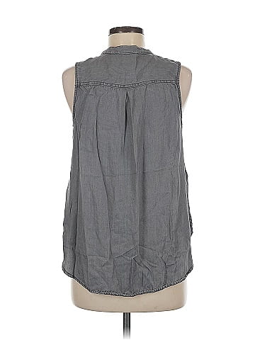 CALVIN KLEIN JEANS Sleeveless Button-Down Shirt (view 2)