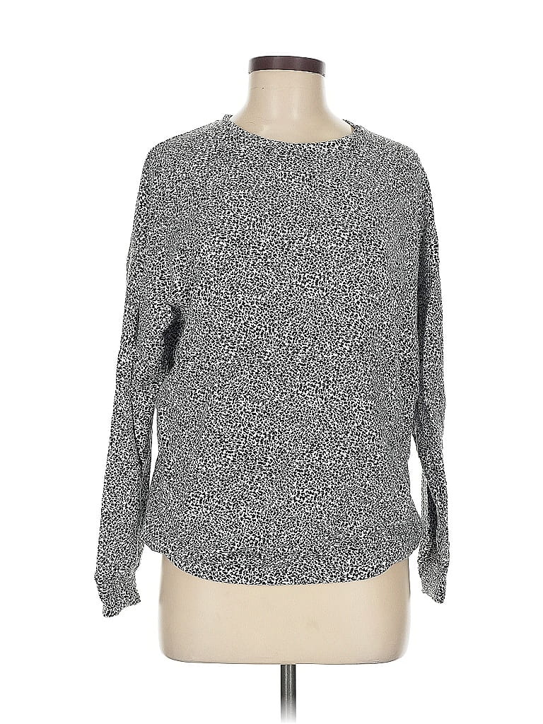 Pre-owned Athleta Pullover Sweater In Gray