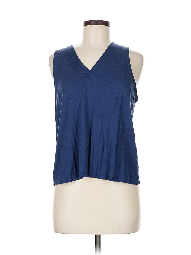 Click to view more detailed imagery on our partner's website Pre-owned Banana Republic Factory Store Sleeveless T-shirt In Blue