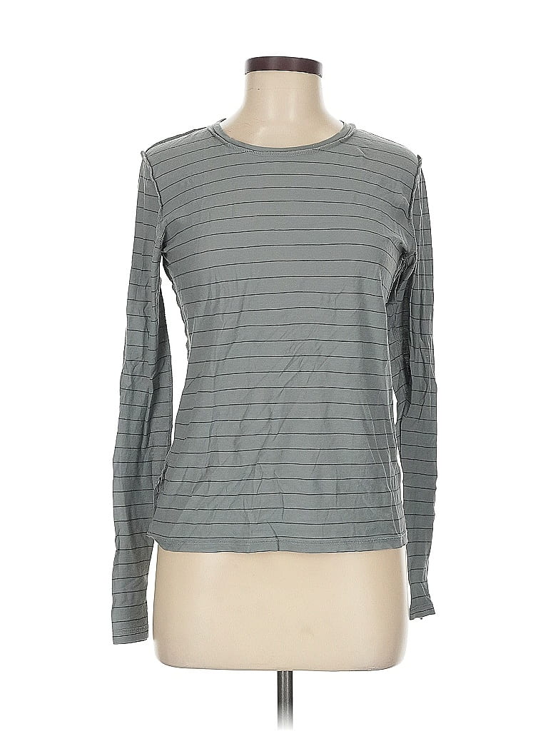 Vince. 100% Cotton Gray Long Sleeve T-Shirt Size M - photo 1