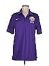 Nike 100% Polyester Purple Short Sleeve Polo Size M - photo 1