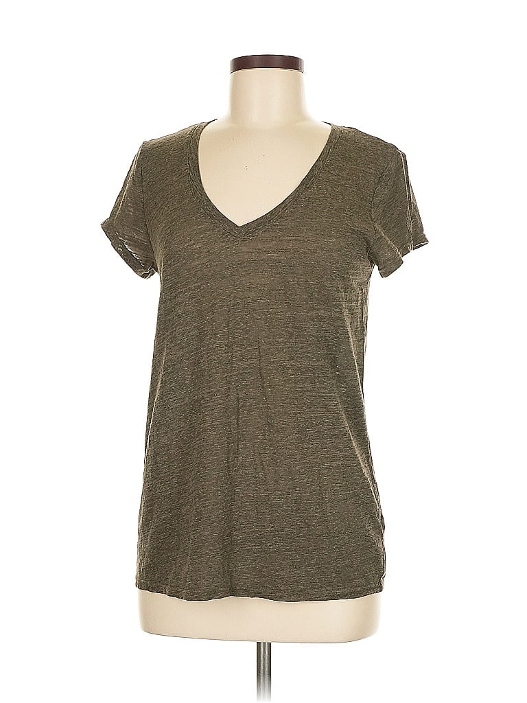 Pre-owned Michael Stars Short Sleeve T-shirt In Brown