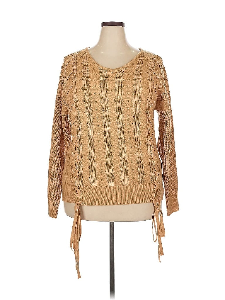 Pre-owned Unbranded Pullover Sweater In Brown