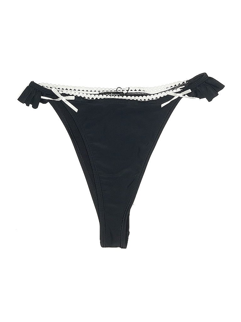 Pre-owned Boohoo Swimsuit Bottoms In Black
