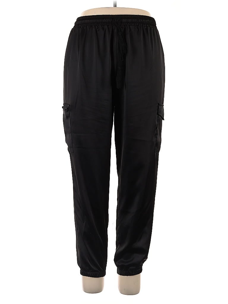 Pre-owned Allegra K Cargo Pants In Black