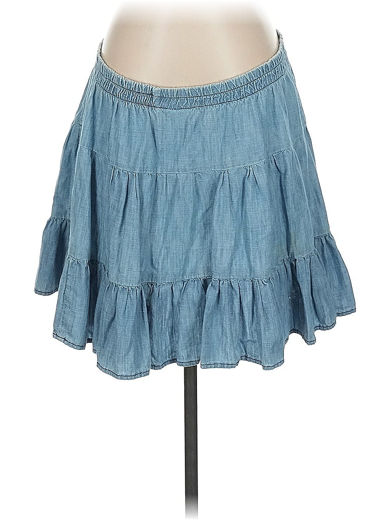 Pre-owned Current Elliott Denim Skirt In Blue
