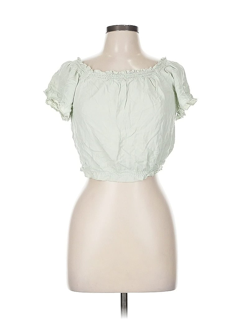 BRANDY MELVILLE Pre-owned Short Sleeve Blouse In Green