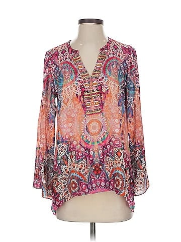 Hale Bob 3/4 Sleeve Silk Top (view 1)