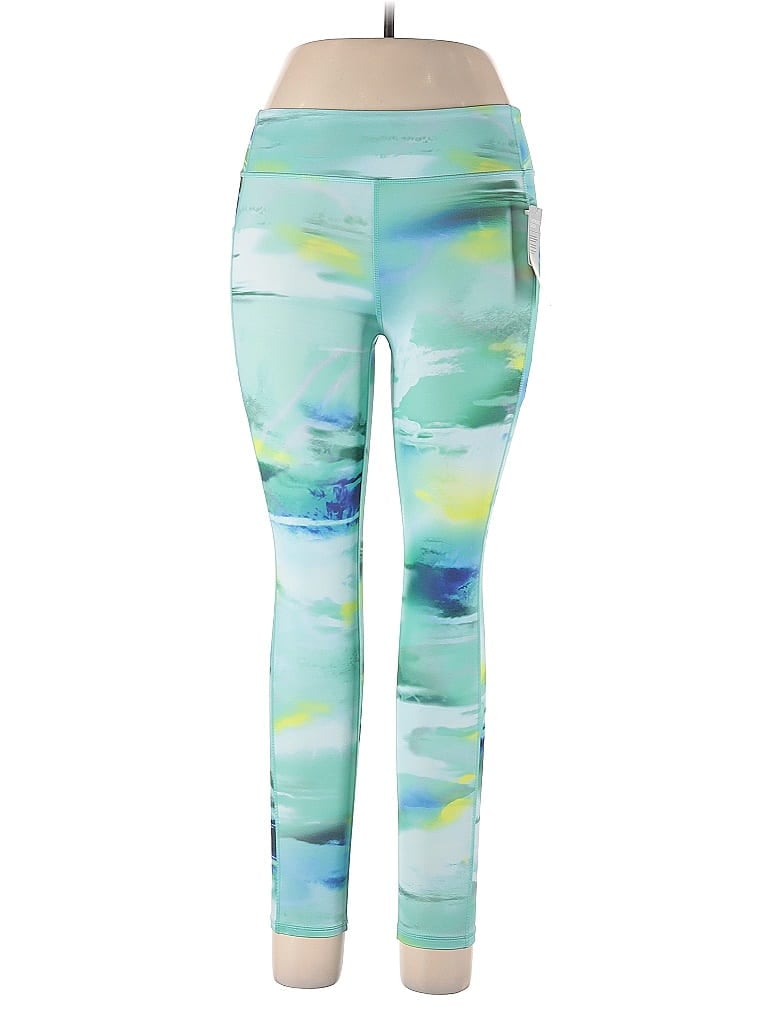Zella Print Blue Active Pants Size 10 - photo 1