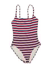 Solid & Striped One Piece Swimsuit