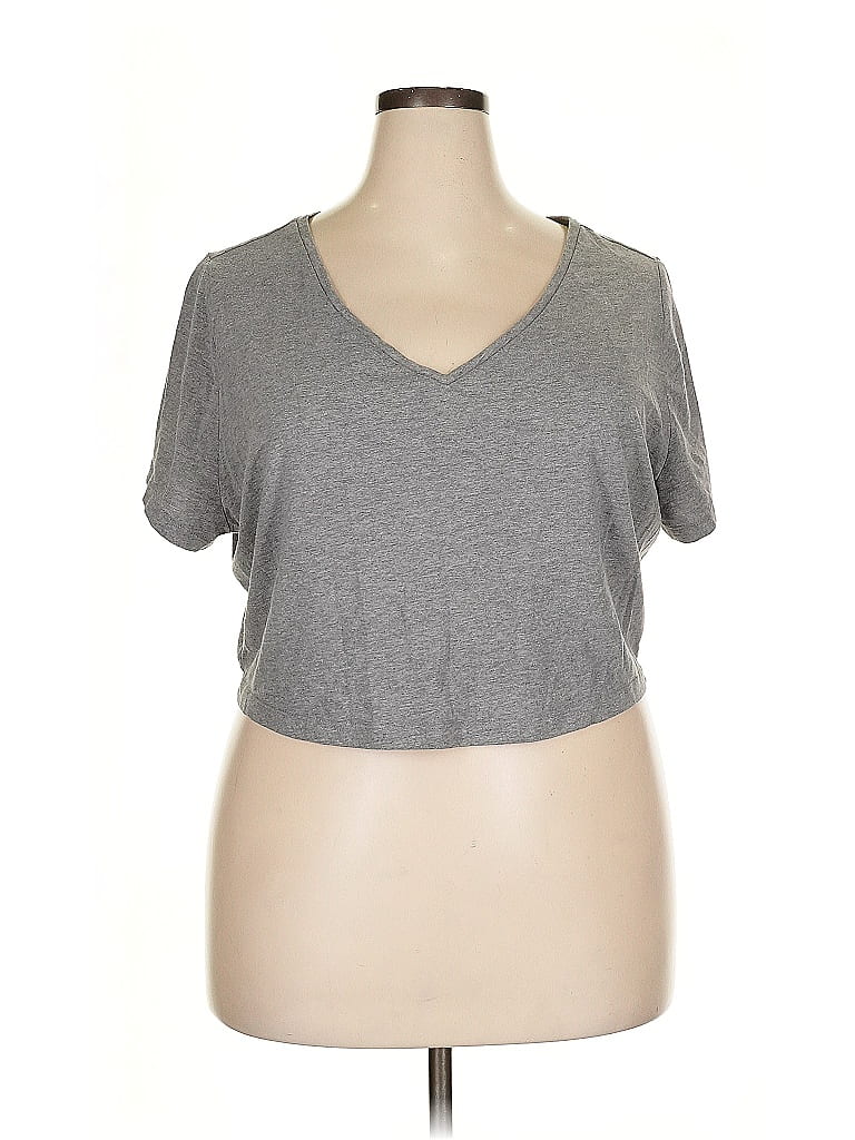 Pre-owned Wild Fable Short Sleeve T-shirt In Gray