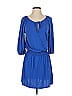 Veronica M. Solid Blue Casual Dress Size XS - photo 1