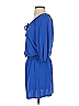 Veronica M. Solid Blue Casual Dress Size XS - photo 5